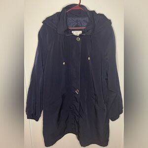 CBO New York SiE 1X Navy Zip Up Detachable Hooded Jacket Coat